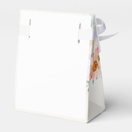 Floral pomkin Baby shower botanisch Bedankdoosjes (Achterkant)