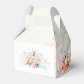 Floral pomkin Baby shower botanisch Bedankdoosjes (Achterkant)