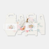 Floral pomkin Baby shower botanisch Bedankdoosjes (Uitgevouwen)