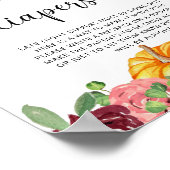 Floral pomkin Late night diapers game Poster (Hoek)