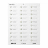 Floral pompoen retouradres label (Full Sheet)