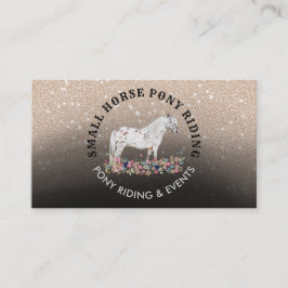 Floral Pony Paardentrainer Paardenzwart Visitekaartje