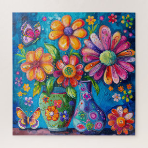 Floral Pop Art Puzzel
