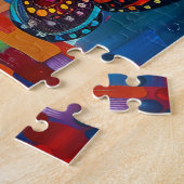 Floral Pop Art Puzzel (Zijkant)