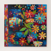 Floral Pop Art Puzzel (Horizontaal)