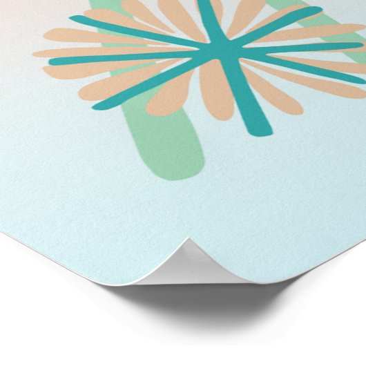 Floral Pop Boho Design Poster (Hoek)