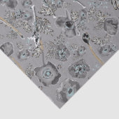 Floral Poppies Waterverf Patroon Gift Tissuepapier (Detail)