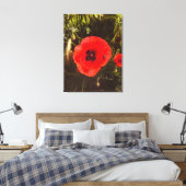 Floral Poppy Dreamer – Botanical Fantasy Art  Canvas Afdruk (Insitu (Slaapkamer))