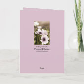 Floral Poppy Sympathy Card Kaart (Achterkant)