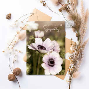 Floral Poppy Sympathy Card Kaart