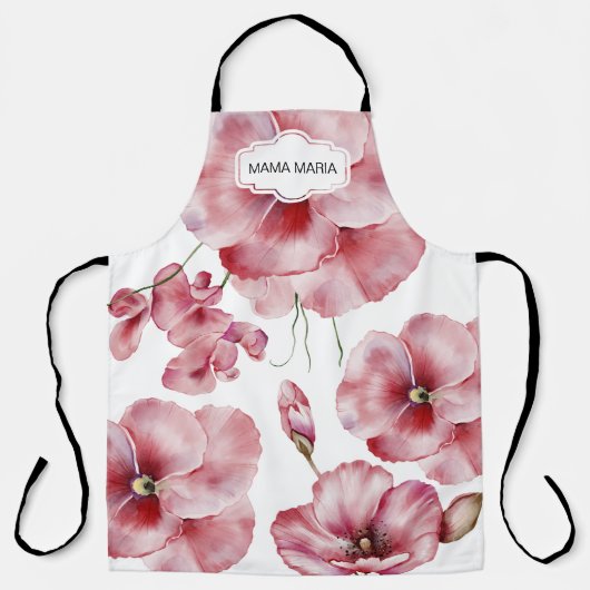 FLORAL POPPY UNISEX All-Over Print Schort (Voorkant)