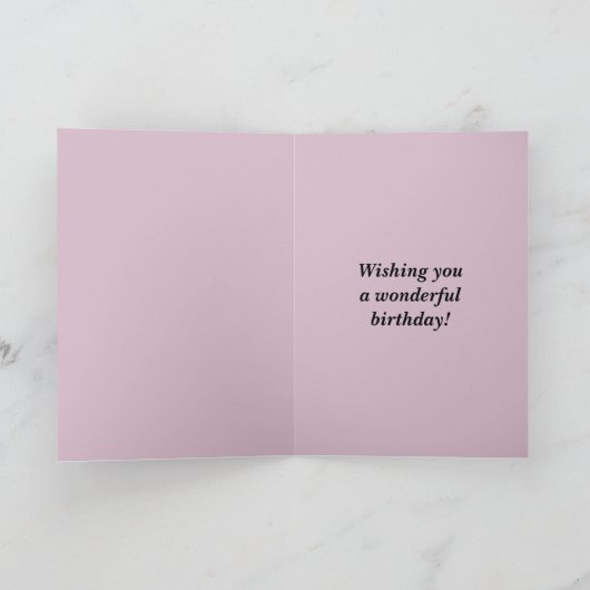 Floral Poppy Verjaardag Kaart (Binnen)