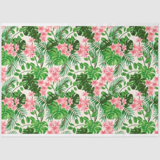 Floral populair elegant modern weefselpapier tissuepapier (Voorkant)