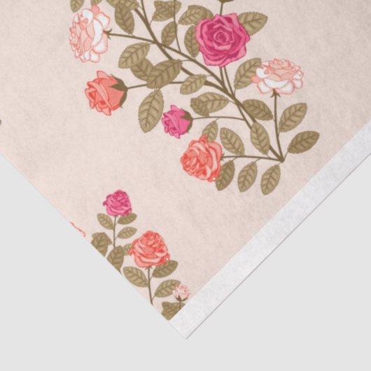 Floral populair elegant modern weefselpapier tissuepapier (Detail)