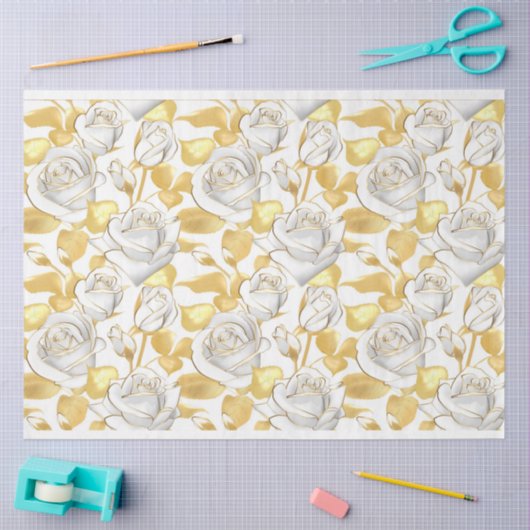 Floral populair elegant modern weefselpapier tissuepapier (Craft)