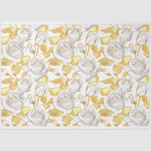 Floral populair elegant modern weefselpapier tissuepapier (Voorkant)