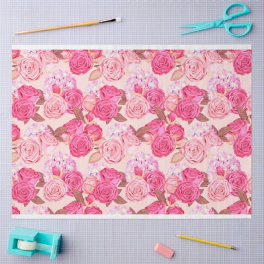 Floral populair elegant modern weefselpapier tissuepapier (Craft)