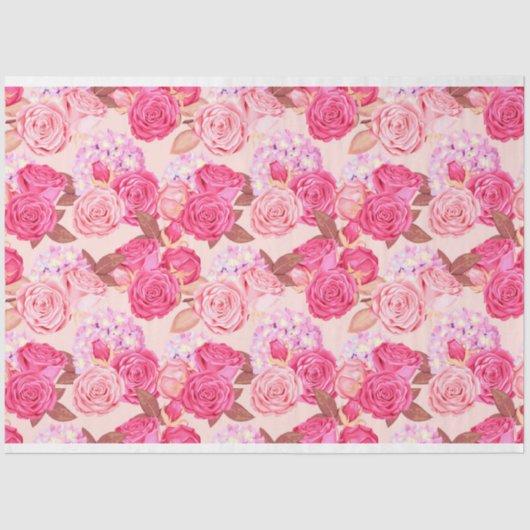 Floral populair elegant modern weefselpapier tissuepapier (Voorkant)