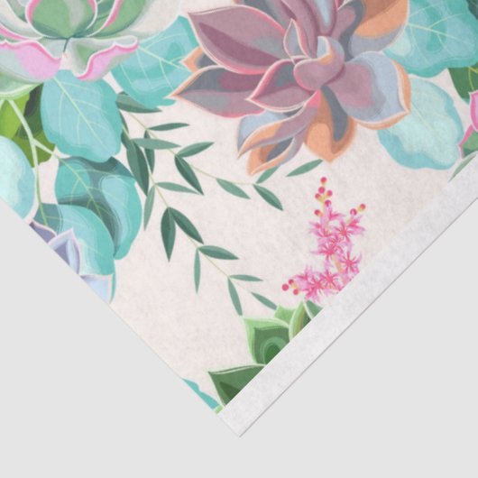 Floral populair elegant modern weefselpapier tissuepapier (Detail)