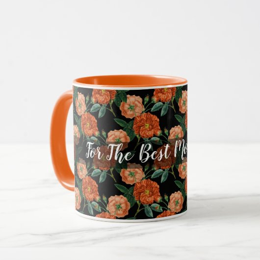  Floral Popular aanpassen Mok (Voorkant links)