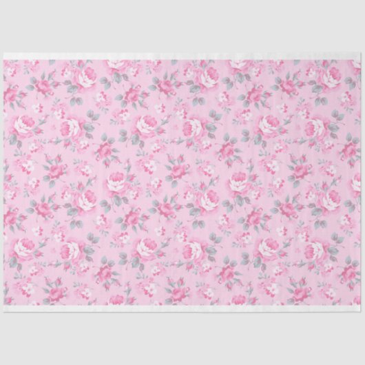 Floral Popular Elegant Modern Tissuepapier (Voorkant)