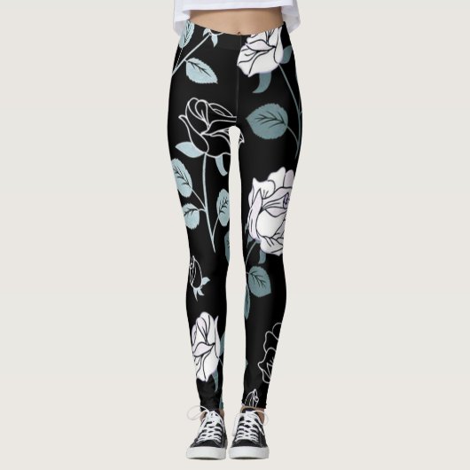 Floral Popular Leggings (Voorkant)
