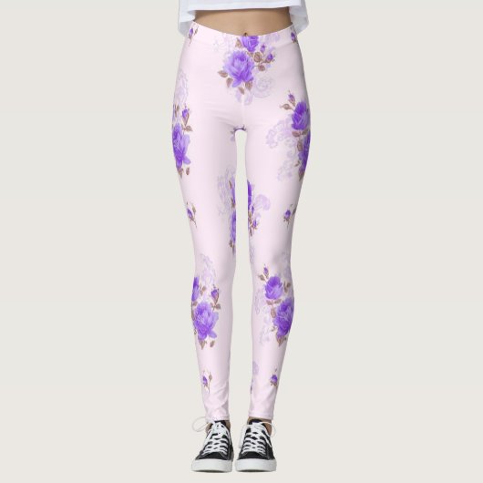 Floral Popular Leggings (Voorkant)