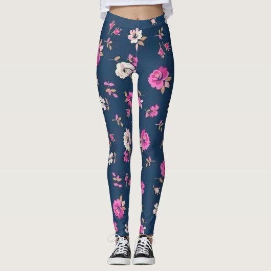 Floral Popular Leggings (Voorkant)