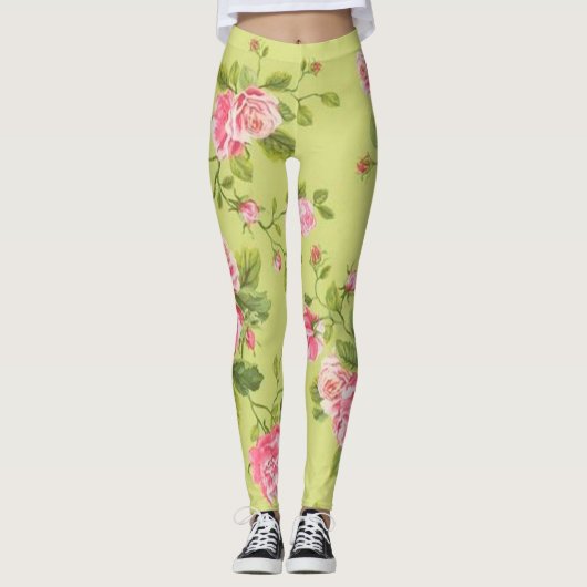 Floral Popular Leggings (Voorkant)