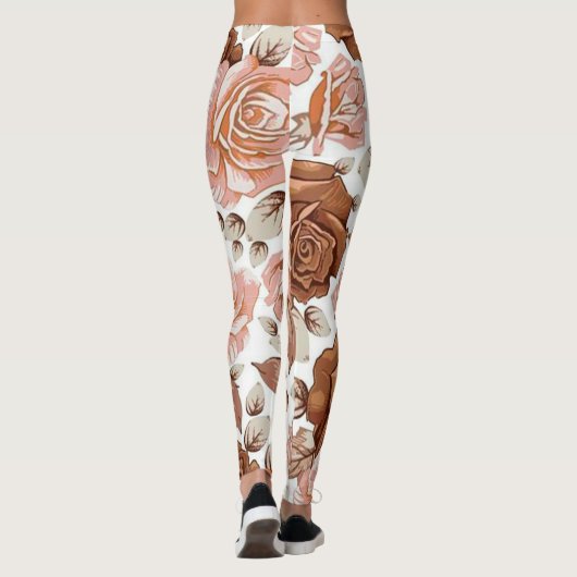 Floral Popular Leggings (Achterkant)
