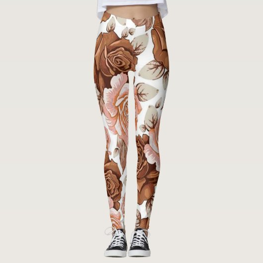 Floral Popular Leggings (Voorkant)
