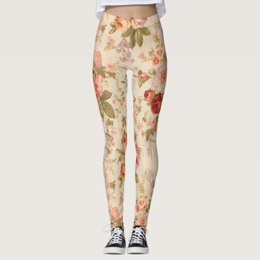 Floral Popular Leggings (Voorkant)