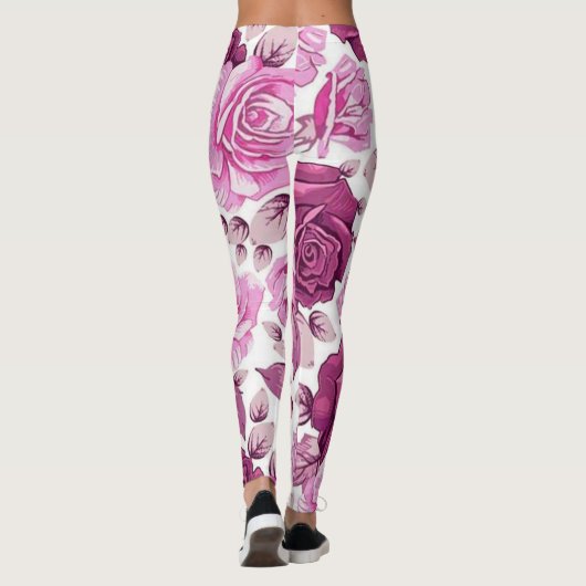 Floral Popular Leggings (Achterkant)