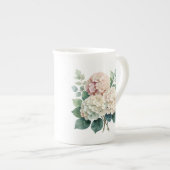 Floral  porselein kop (Voorkant rechts)