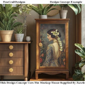 Floral Portrait & Calla Lillies EZ9L Decoupage Tissuepapier