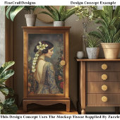 Floral Portrait & Calla Lillies EZ9R Decoupage Tissuepapier