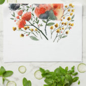 Floral Portrait Kitchen Towel Theedoek (Gevouwen)