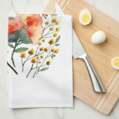 Floral Portrait Kitchen Towel Theedoek (Quarter Fold)