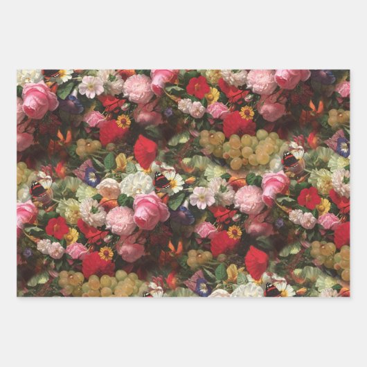 Floral, Positano en Fleuresse Inpakpapier Vel (Voorkant 2)