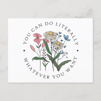 Floral Positive Affirmation Gezegde - Epowerment Briefkaart