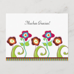 Floral Post Card Briefkaart