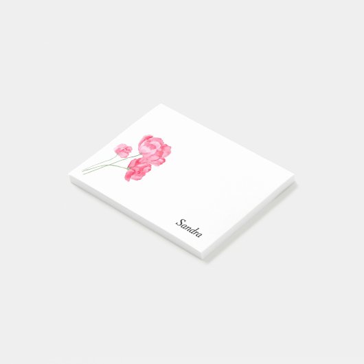 Floral Post het merkt op Post-it® Notes (Schuin)