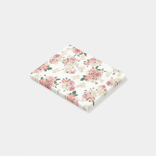 Floral post het/om nota's te doen post-it® notes (Schuin)