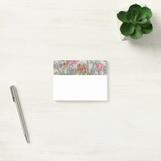 Floral Post-it Notes (Kantoor)