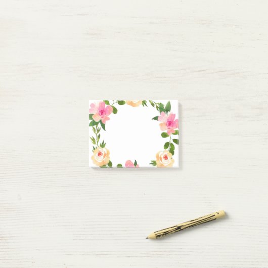 Floral Post-it® Notes (Op bureau)