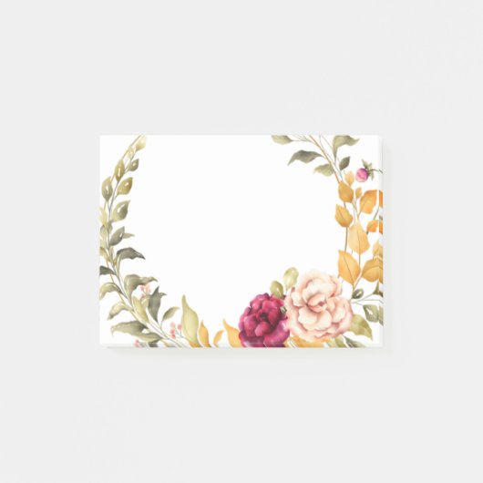 Floral Post-it Notes (Voorkant)