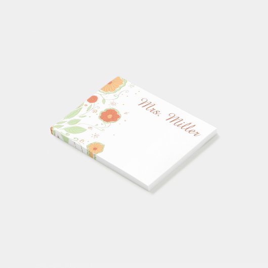  Floral Post-it® Notes (Schuin)