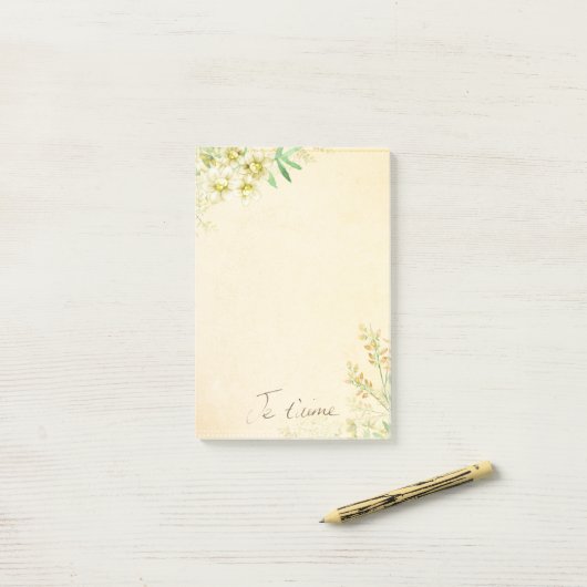 Floral Post-it® Notes (Op bureau)