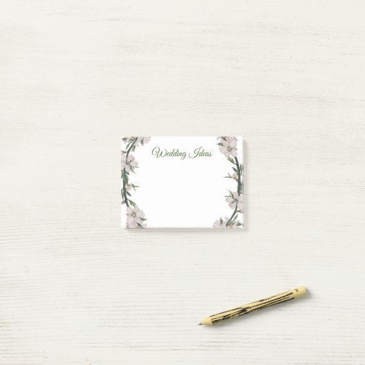 Floral Post-it® Notes (Op bureau)