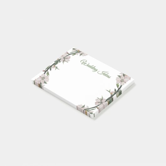 Floral Post-it® Notes (Schuin)